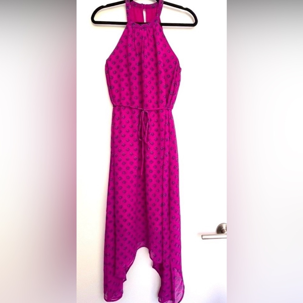 Three Eighty Two Pink Halter Neck Maxi Dress